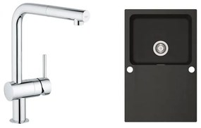 Set baterie bucătărie Grohe Minta 32168000, chiuvetă tectonite Franke Orion 114.0286.447