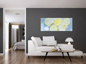 Tablou cu lămâie în gheață (120x50 cm)
