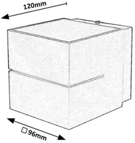 Aplică KAUNAS 1xG9/10W/230V gri Rabalux 7019