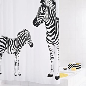 RIDDER Perdea de dus Zebra, 180 x 200 cm