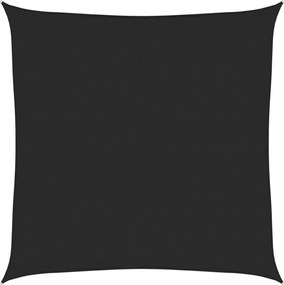 vidaXL Pânză parasolar, negru, 7x7 m, HDPE, 160 g/m²