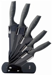 Set cutite Oliver Voltz OV51633H5, 6 piese, Acoperire marmura, Suport, Gri
