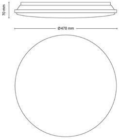 Plafonieră LED dimabilă WINCEL LED/40W/230V 2700-6500K Philips + telecomandă
