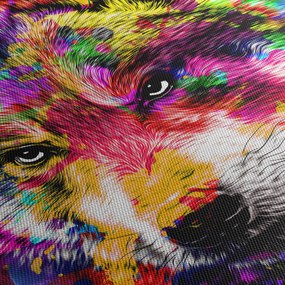 Tablou - Lupul cu graffiti (70x50 cm)