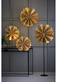 Decorațiune luminoasă aurie ø 45 cm cu model de Crăciun Maravilla – Markslöjd