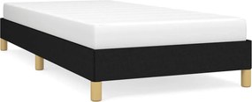 vidaXL Cadru pat fără saltea țesătură neagră 90x200 cm