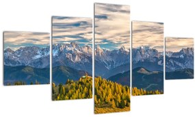 Tablou - panorama montană (125x70 cm), în 40 de alte dimensiuni noi