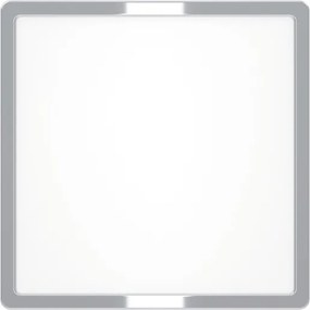 Eglo 901767 - Plafonieră LED FUEVA pentru baie, 13 W, 230 V, 29 x 29 cm, IP44, crom