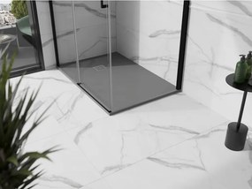 Mexen Stone+ recepție compozită dreptunghiulară 120 x 100 cm, gri-beton - 44611012