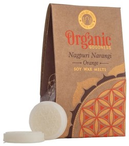 Ceară organică topită în monede Flower of Life, Nagpuri Narangi - Portocaliu