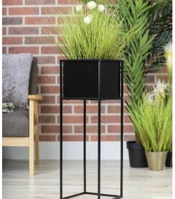 Suport pentru flori 70x24 cm, negru