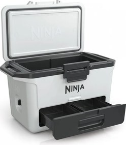 Lada frigorifica Ninja FrostVault FB151EUWH, 47 l, Pasiva, 80 doze, Pastreaza gheata pana la 6 zile, Compartiment uscat, Alba
