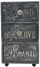 Cutie cu sertare pentru bijuterii JANE, 11x6x19cm