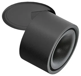 Spot LED incastrat directionabil de tavan/plafon COSTA negru