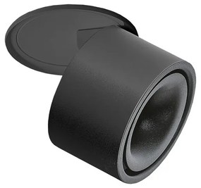 Spot LED incastrat directionabil de tavan/plafon COSTA negru