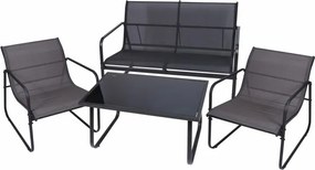 Set de grădină Astoria, set 4 piese cu structură din oțel, g