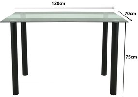 Set de masă Mezza 4+1 bej-gri