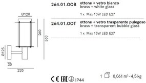Aplica de perete exterior cu protectie IP44, Loggia