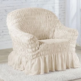 Gaico Huse elastice cu volan FIORELA bej fotoliu (l. 60 - 110 cm)