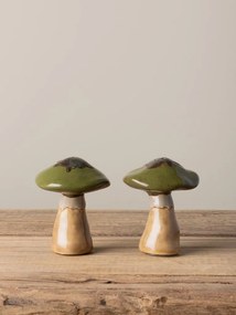 Set sare si piper, din ceramica, Mushrooms