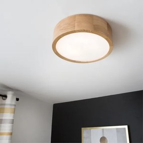 Plafonieră OAK 1xE27/60W/230V stejar Ø 27,5 cm