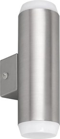 Aplică LED de exterior CATANIA 2xLED/4W/230V IP44 crom satinat Rabalux 8938