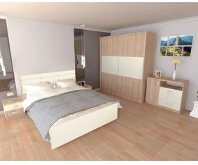 Dormitor Milano cu Pat Sonoma 160x200 cm
