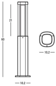 Lampă LED de exterior Zambelis E355 LED/7W/230V 3000K IP54 antracit