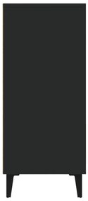 Servanta, negru, 90x34x80 cm, lemn prelucrat 1, Negru