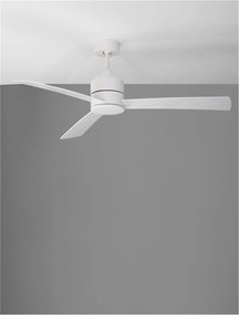 Ventilator de tavan cu telecomanda design modern AXEL alb/stejar