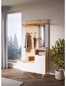 Mobilier hol Nadrano (stejar evoke + alb) . 1097141
