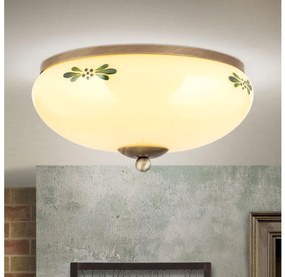 Plafonieră Orion DL 7-673 LANDHAUS 2xE27/60W/230V d. 28 cm bronz/bej