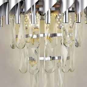 Brilagi - Aplica de perete ECLIPSE 2xE14/10W/230V argintie