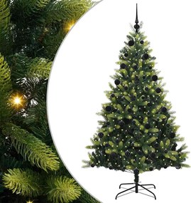 vidaXL Brad de Crăciun artificial cu ramuri articulare 300 LEDs 210 cm