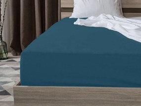 Cearsaf Jersey HIGHFIT culoare petrol 180 x 200 cm