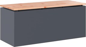 vidaXL Bancă de grădină Antracit 100 x 40 x 43 cm Oțel