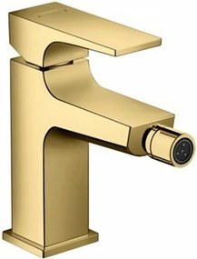 Baterie bideu Hansgrohe Metropol cu ventil Push-Open auriu lucios