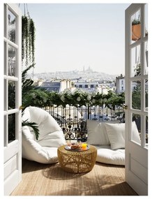 Fotoliu extensibil adecvat pentru exterior Karup Design Design OUT™ Nido White, alb