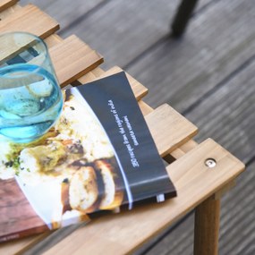 Outsunny Masă de cafea de grădină pliabilă masă de camping Blat cu Lamele dim. 58L x 58l x 40H cm Geantă de Transport Inclusă Lemn Brad pre-uleiat montaj rapid | Aosom Romania