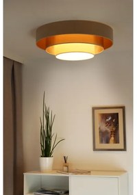 Plafonieră LED Duolla LUNETA LED/26W/230V d. 60 cm 4000K bej/auriu