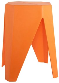 Scaun portocaliu din plastic Cherish – Leitmotiv