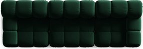Canapea modulara 3 locuri, Bellis, Micadoni Home, BL, 282x94x70 cm, catifea, verde bottle