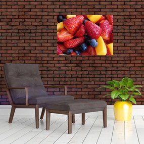 Tablou pe sticlă cu fructe (70x50 cm)