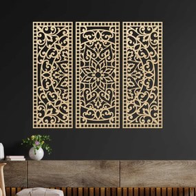 SENTOP | Panou mandala din trei piese pentru decorarea peretelui | AURELIA