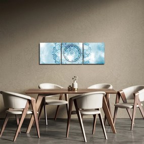 Tablou - Mandala cerească (cu ceas) (90x30 cm)