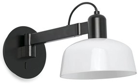 Aplica de perete cu brat directionabil TATAWIN negru, alb