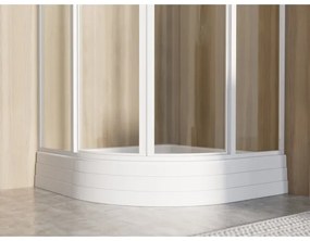 Ravak A207001120 - Tavă de duș în formă de sfert de cerc RONDA 90x90 cm, albă