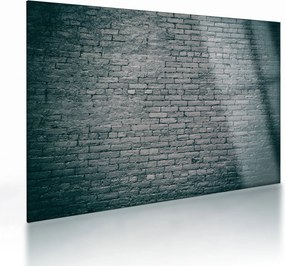 Tablou pe sticlă cu perete din cărămidă (70x50 cm)