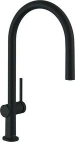 Baterie bucatarie cu dus extractibil negru mat Hansgrohe Talis M54 210 sBox cu 1 jet