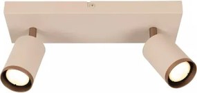 Lucide 53914/02/41 - Corp de iluminat tip spot REGINA 2xGU10/50W/230V bej